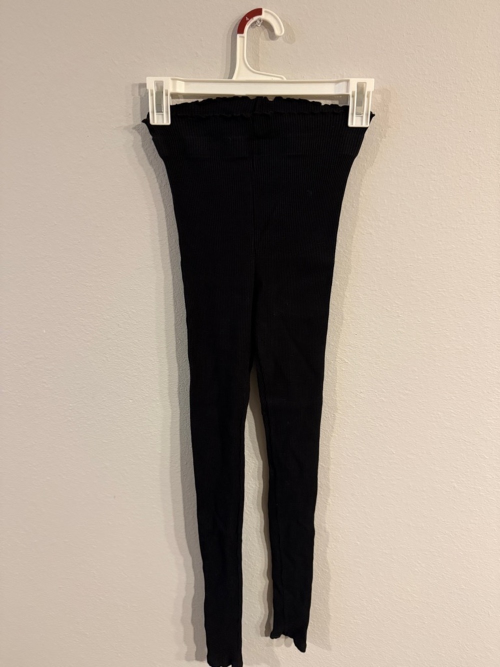 Fashion Nova Black Ribbed Kids Leggings